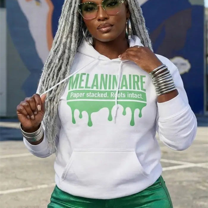 European Size Drop-shoulder Sleeve Casual Sports Hoodie Sweater