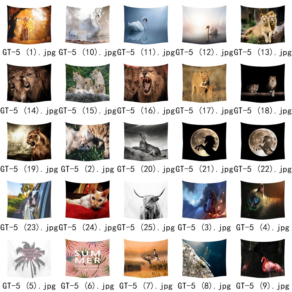 Personalized bohemian photo custom tapestry