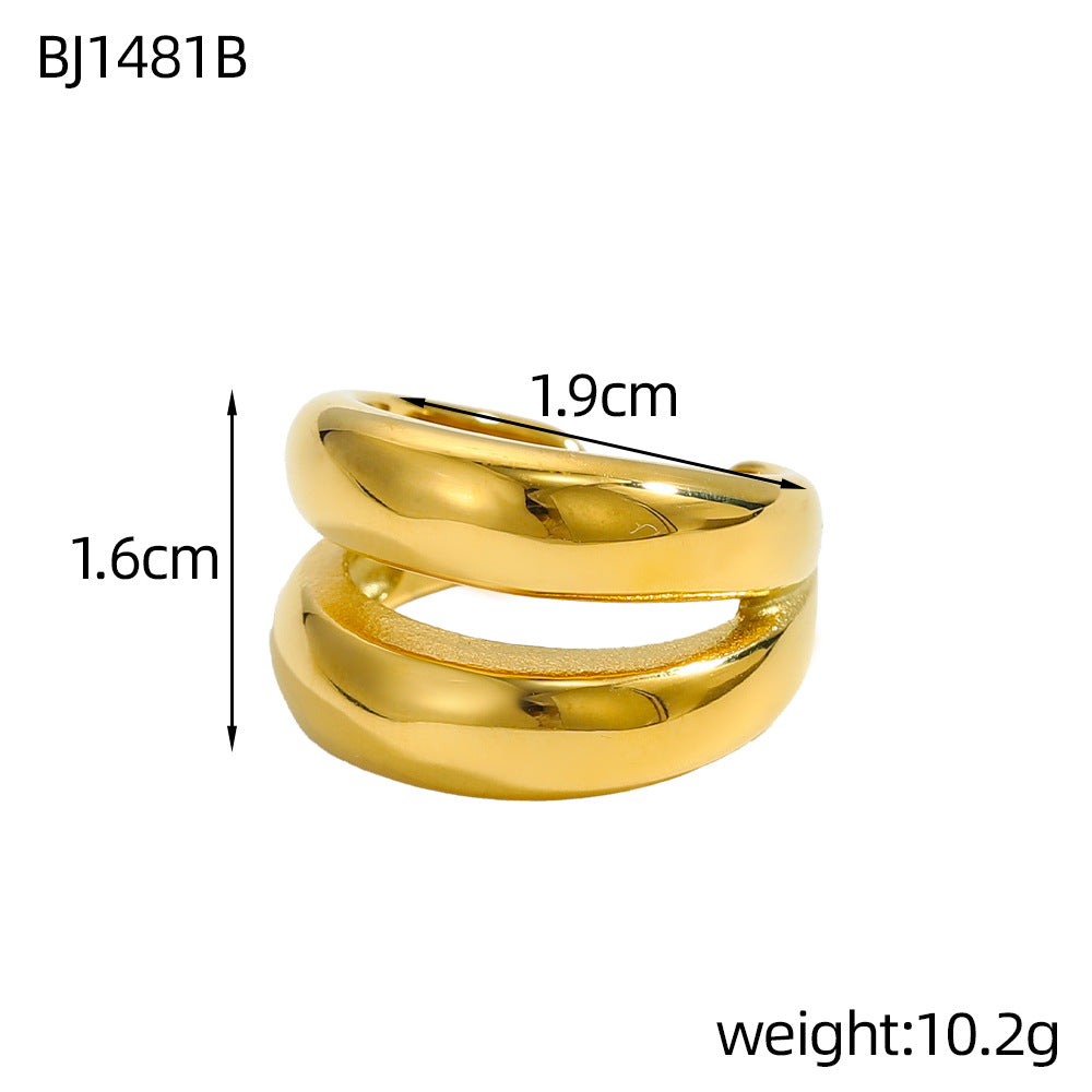 Trendy  Fashionable  And Unique Gold Ring