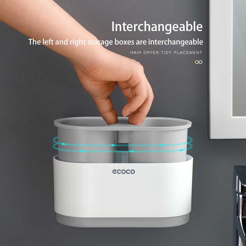 Hair Dryer Rack Toilet Shelf Bathroom Wall Hanging Hair Dryer Shelf