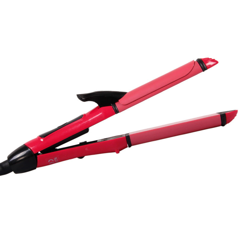 Hair Straightener Hair Curler Hair Straightener Ceramic Glaze Small Round Plug Plywood Dual-use O