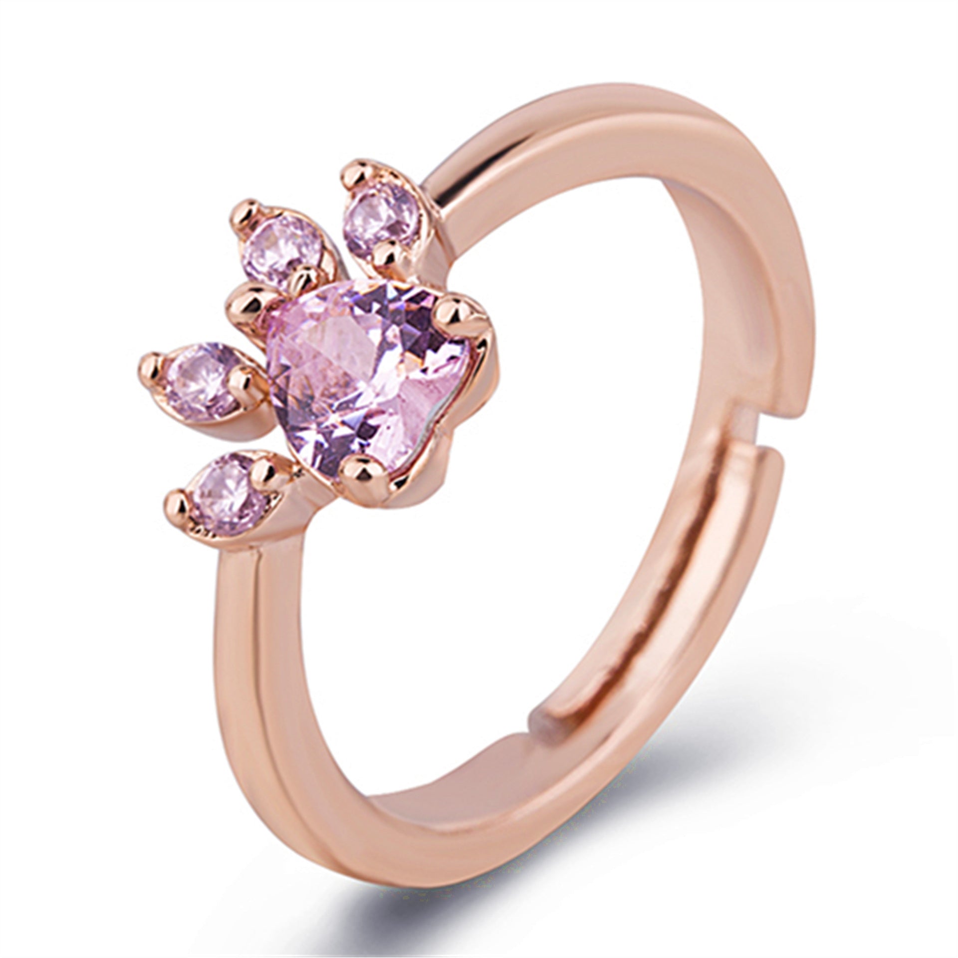 European And American Style Ring Rose Gold