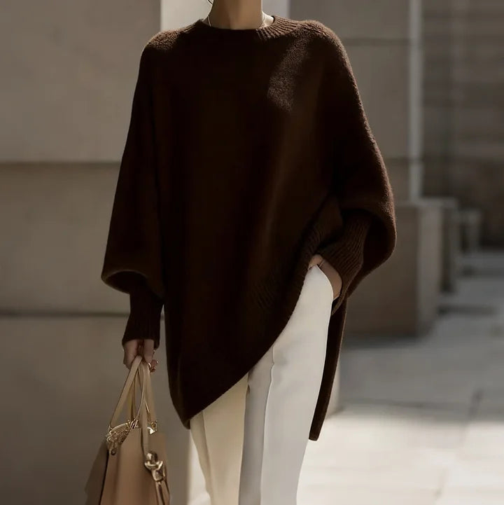 Thick Round Neck Women's Loose All-matching Knitted Pullover Sweater