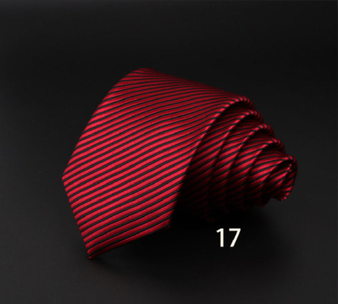 Men's Striped British Gentleman Polyester Fiber Tie