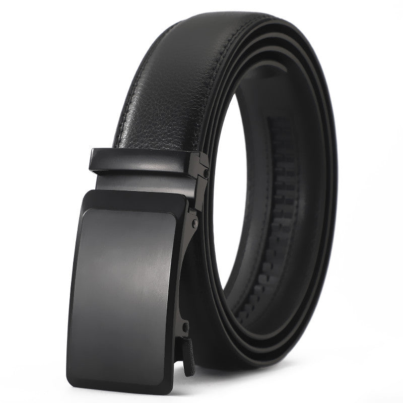Mens Genuine Leather Belt With Automatic Buckle