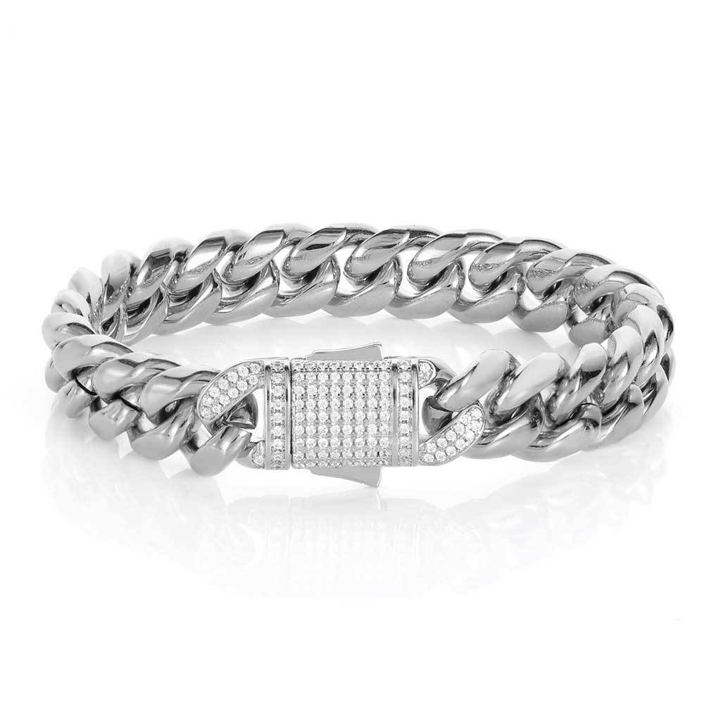 Mens Jewelry Accessory 18k Gold Titanium Steel Bracelet