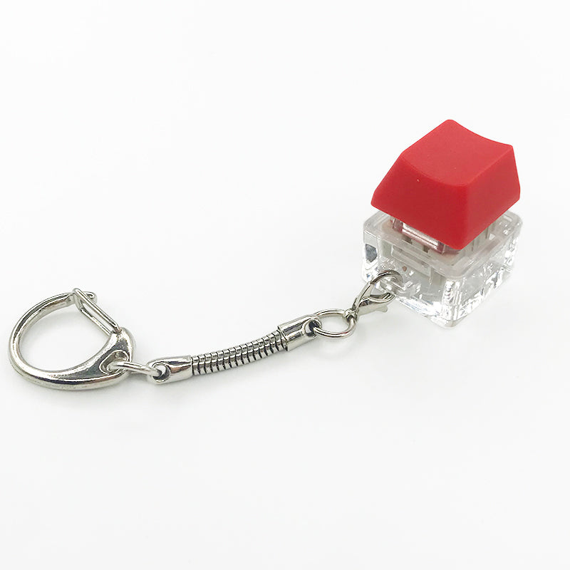 Small Square Sugar Colored Keycaps Mechanical Keyboard Keychain Charm