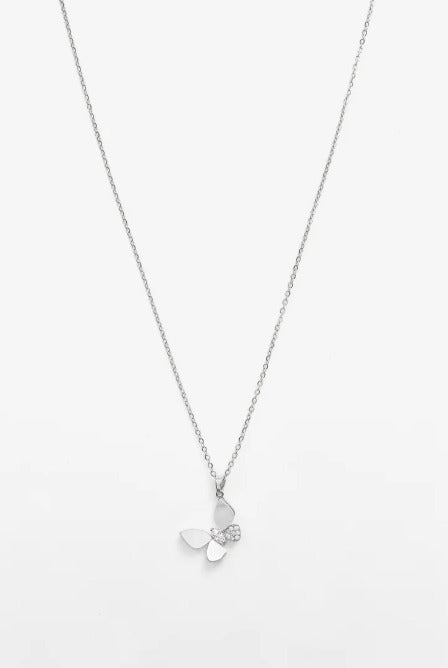 Silver Butterfly Necklace