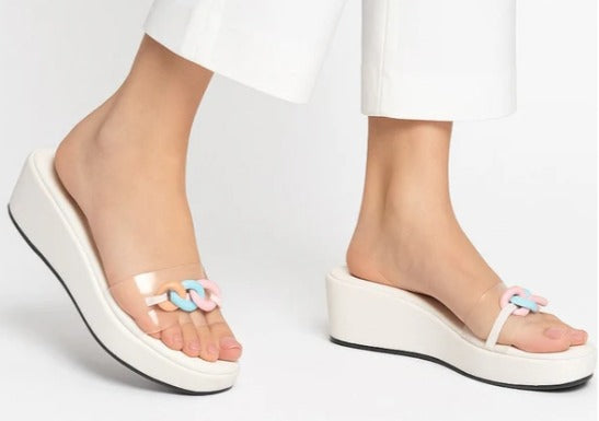 White Women Wedges
