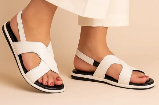 White Strap Sandals