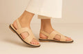 Beige Strap Sandals