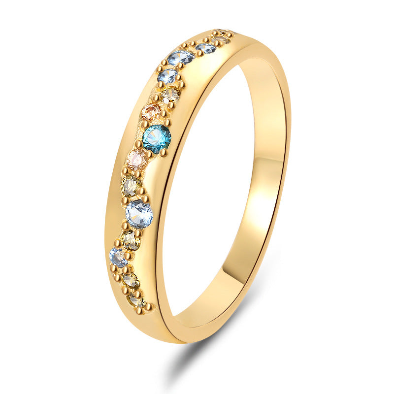 S925 Sterling Silver Ring Jewelry With A Starry Sky Design