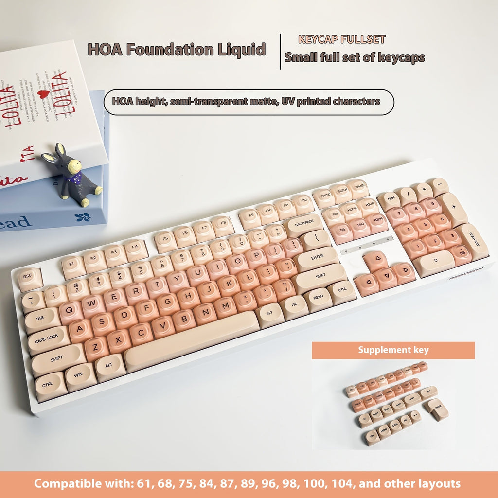 Liquid Foundation Small Full Set Boxed Fit Mechanical Keyboard Keycaps