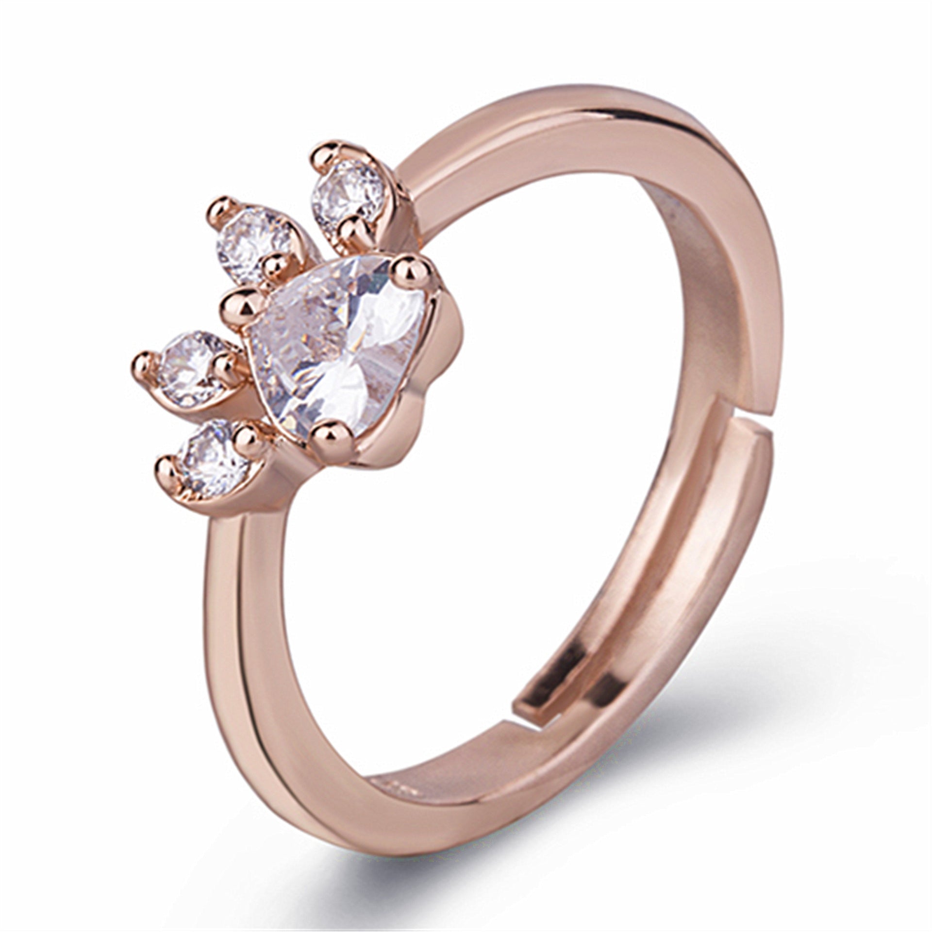 European And American Style Ring Rose Gold
