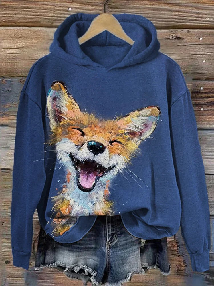 Womens 3D Digital Print Hoodie From Europe And The US