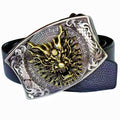Smooth Buckle Self-defense Belt Knife Punk Buckle Head