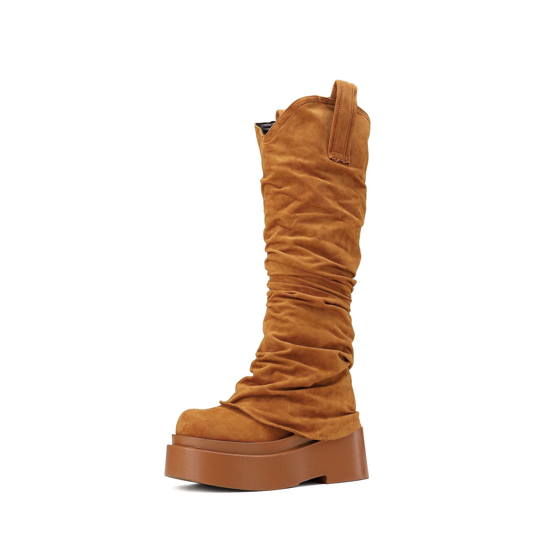 European And American Womens Chunky High Boots