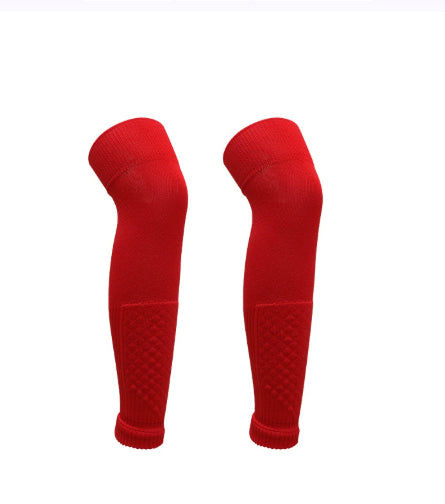 Over-the-knee Soccer Socks With Leg Guards For Fall And Winter