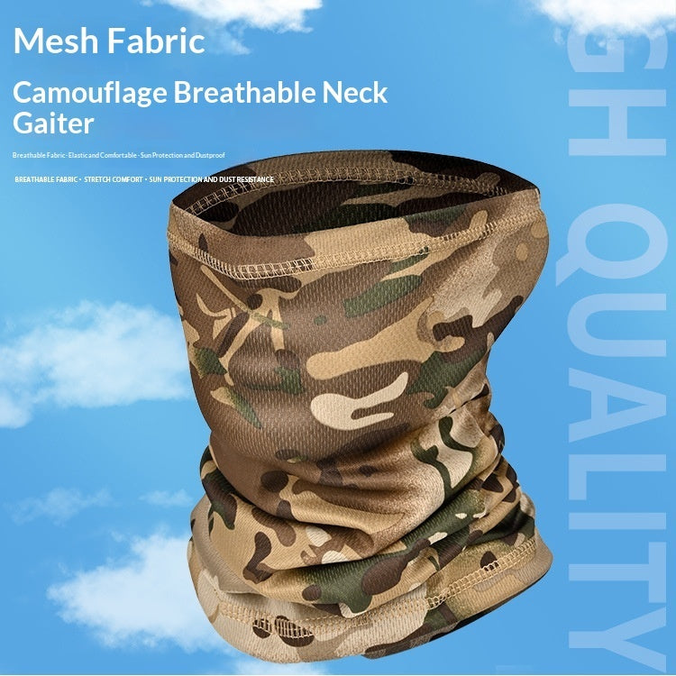 All In One Breathable Neck Gaiter With Sun Protection Perfect For Outdoor Use