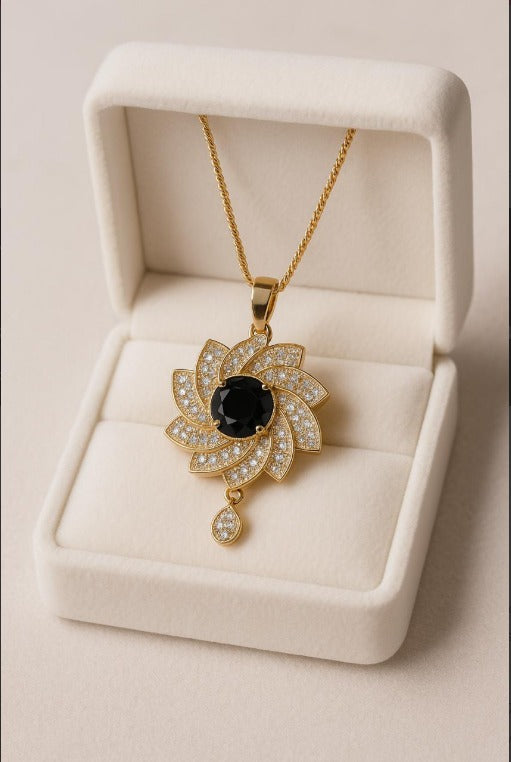 Zircon Pendant (Black)