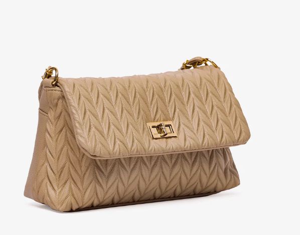 women's light brown crossbody bag