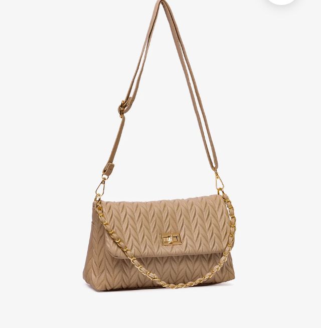 women's light brown crossbody bag