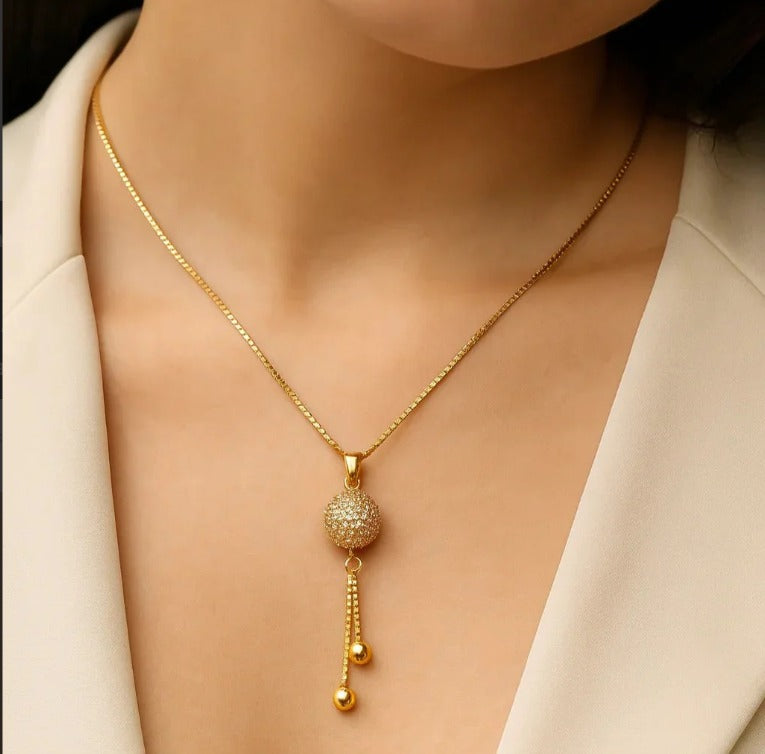 Zircon Ball Pendant
