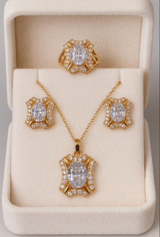 Zircon Locket Set